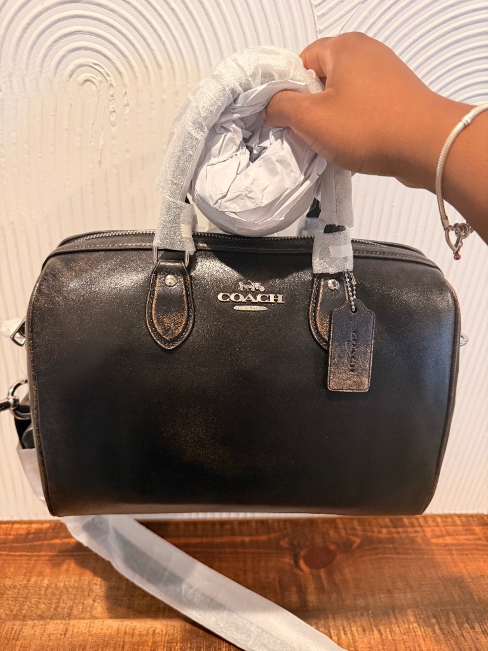 Coach Loved Leather Large Rowan Bag